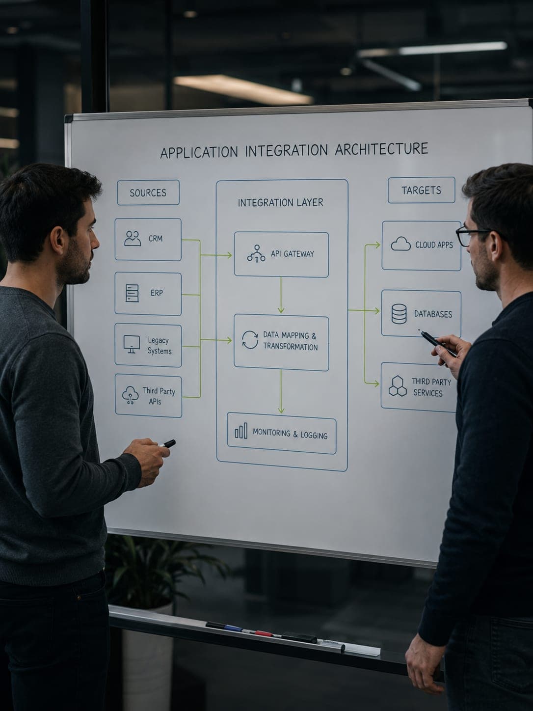 Application Integration Services delivery process at VectovateAI