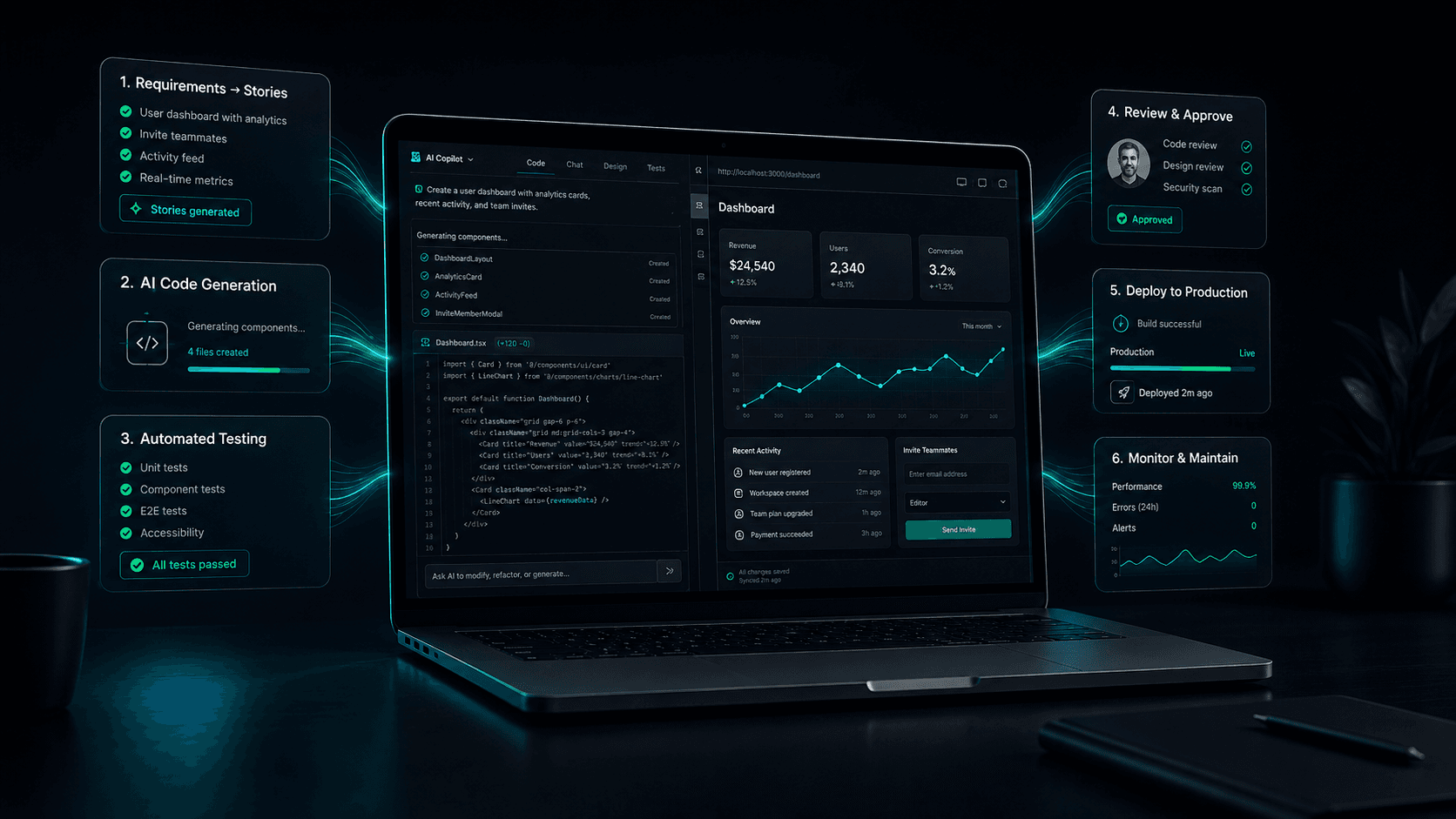 AI-Powered Web Development: How Generative Engineering Ships Production Software 2x Faster